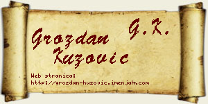 Grozdan Kuzović vizit kartica